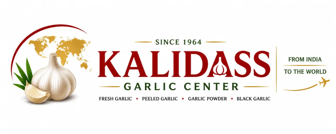 Kalidass Garlic Center brand header